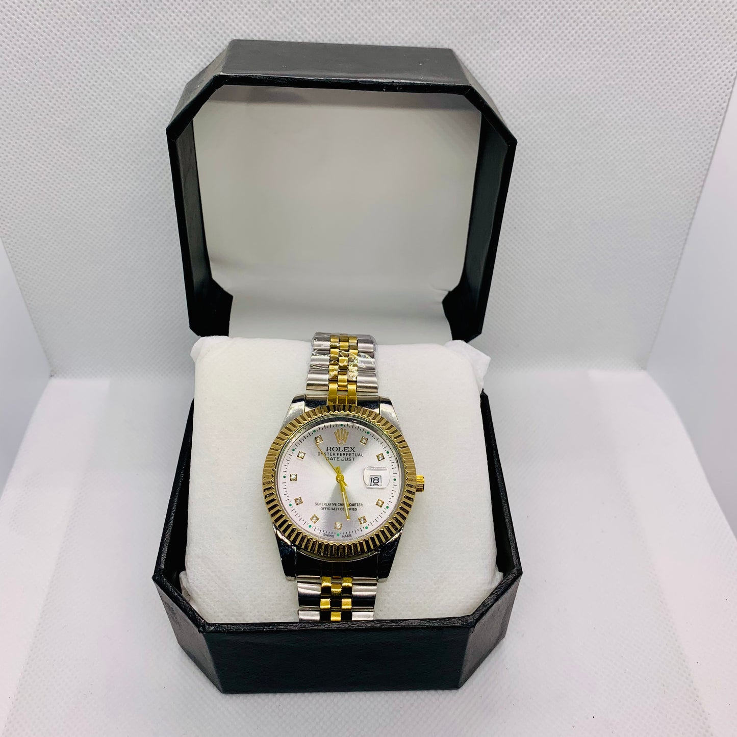 Rolex Luxury Men’s Silver Watch – Premium Quality Timepiece