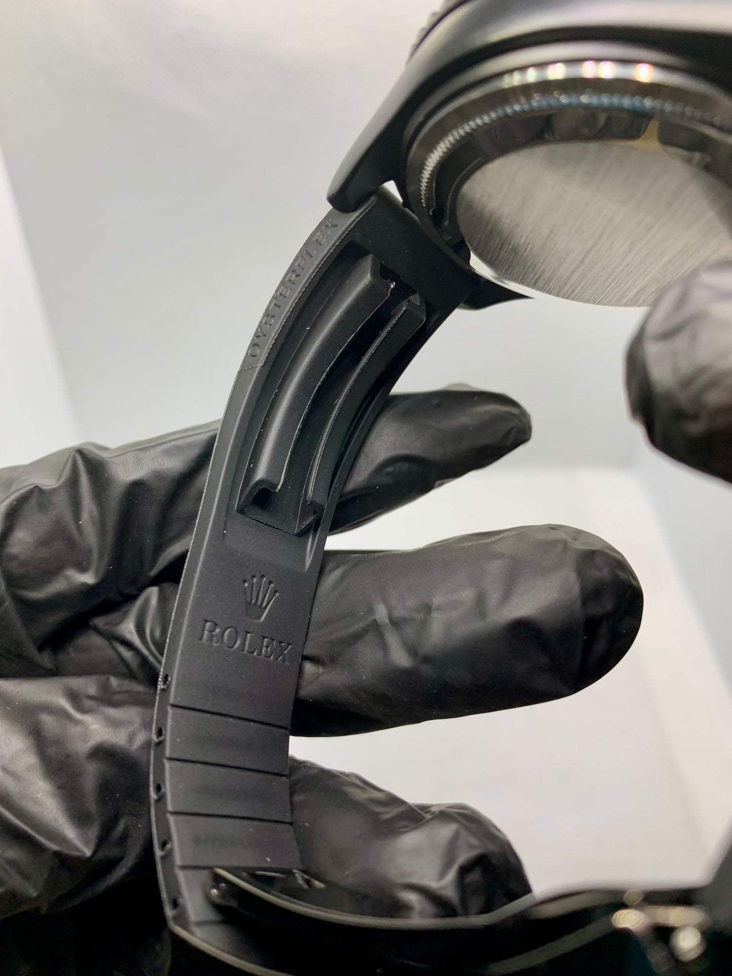 Rolex Luxury Men’s Rubber Strap Watch – Premium Rotating Dial