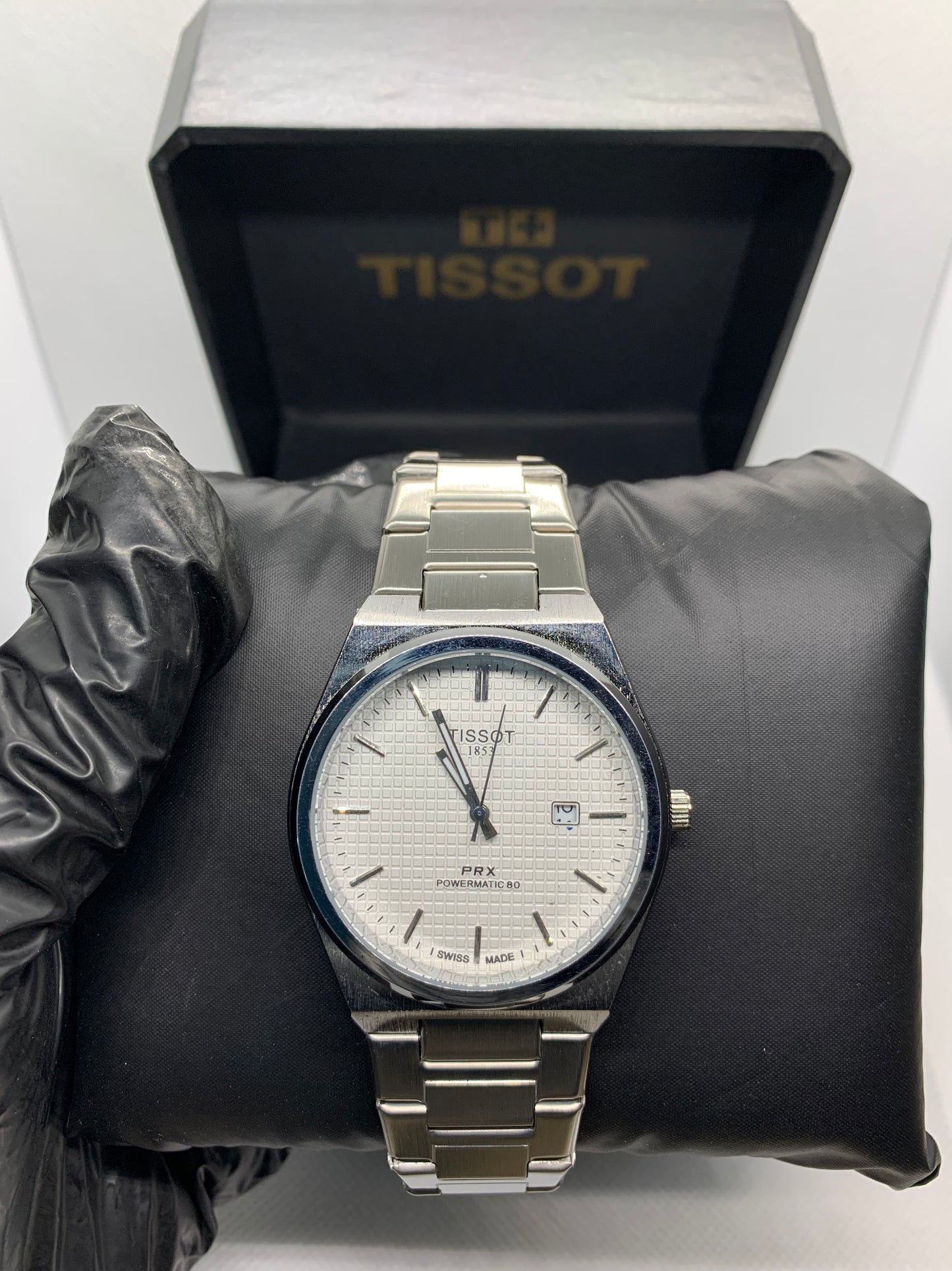 Tissot PRX Silver Edition — Luxury Men’s Watch with Date & Time
