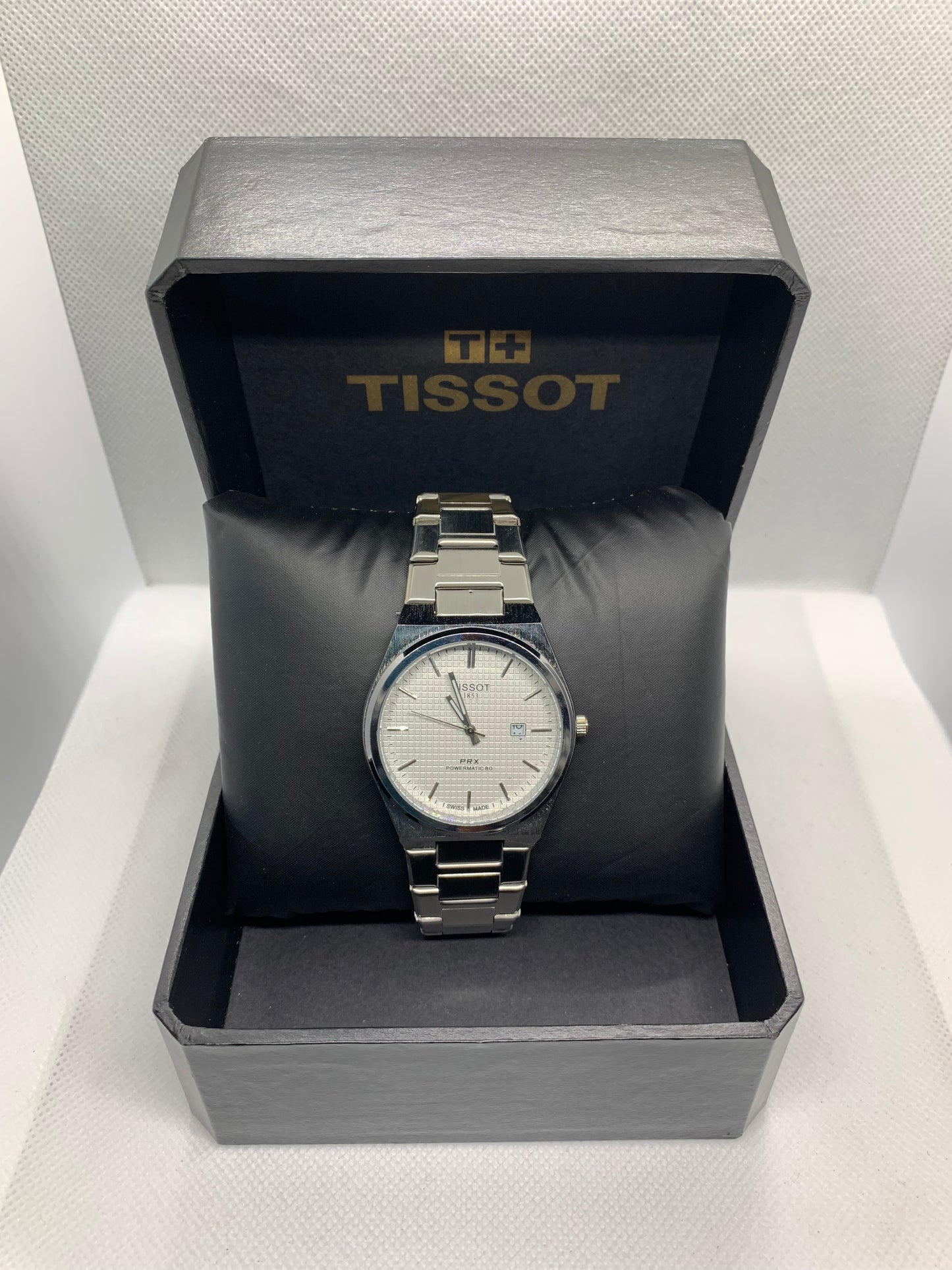 Tissot PRX Silver Edition — Luxury Men’s Watch with Date & Time