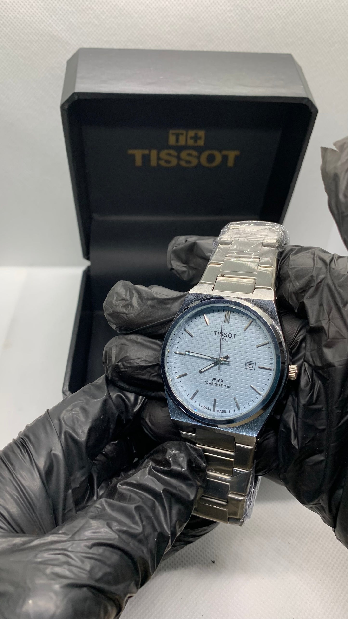 Tissot PRX Silver Edition — Luxury Men’s Watch with Date & Time