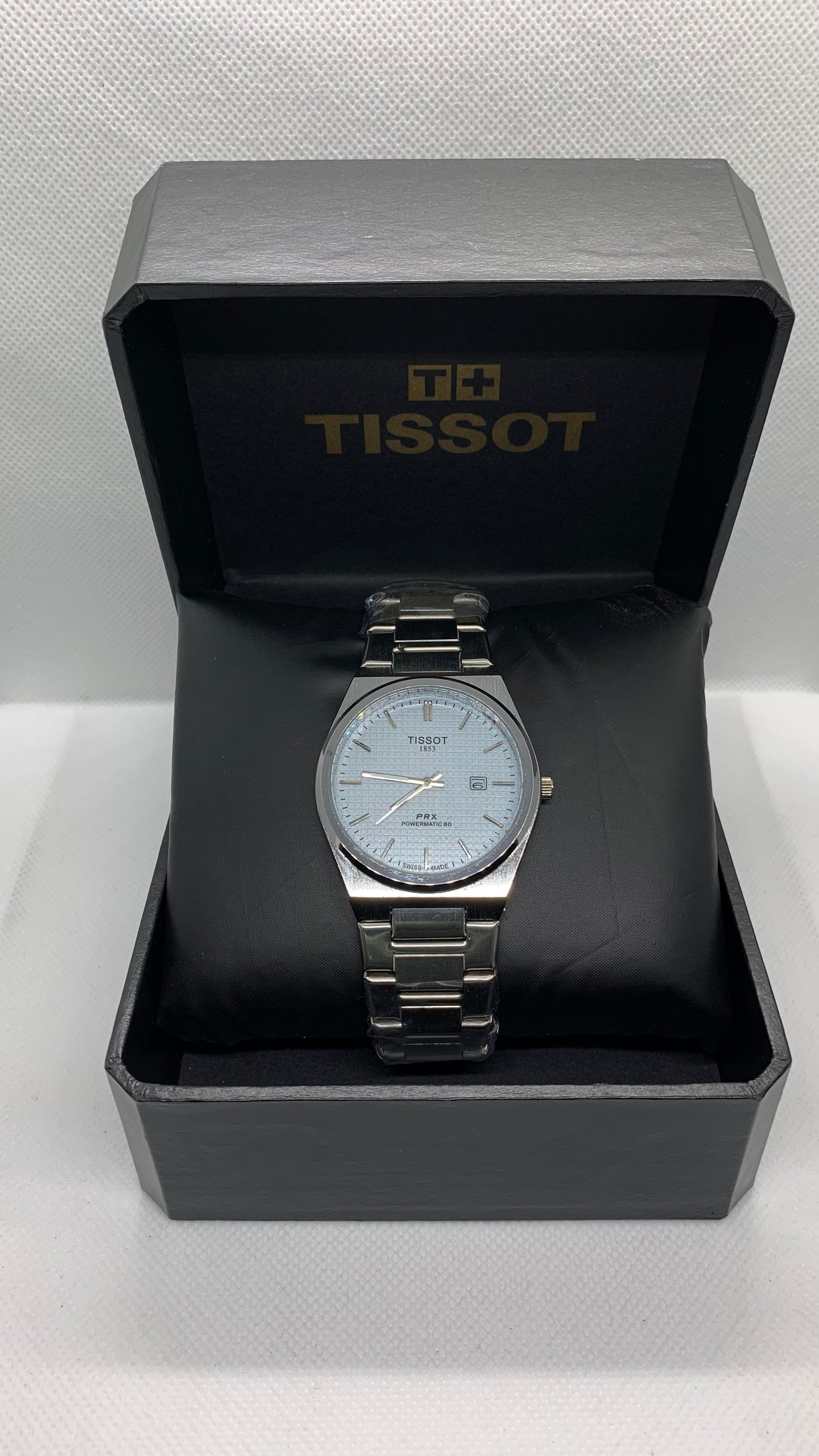 Tissot PRX Silver Edition — Luxury Men’s Watch with Date & Time