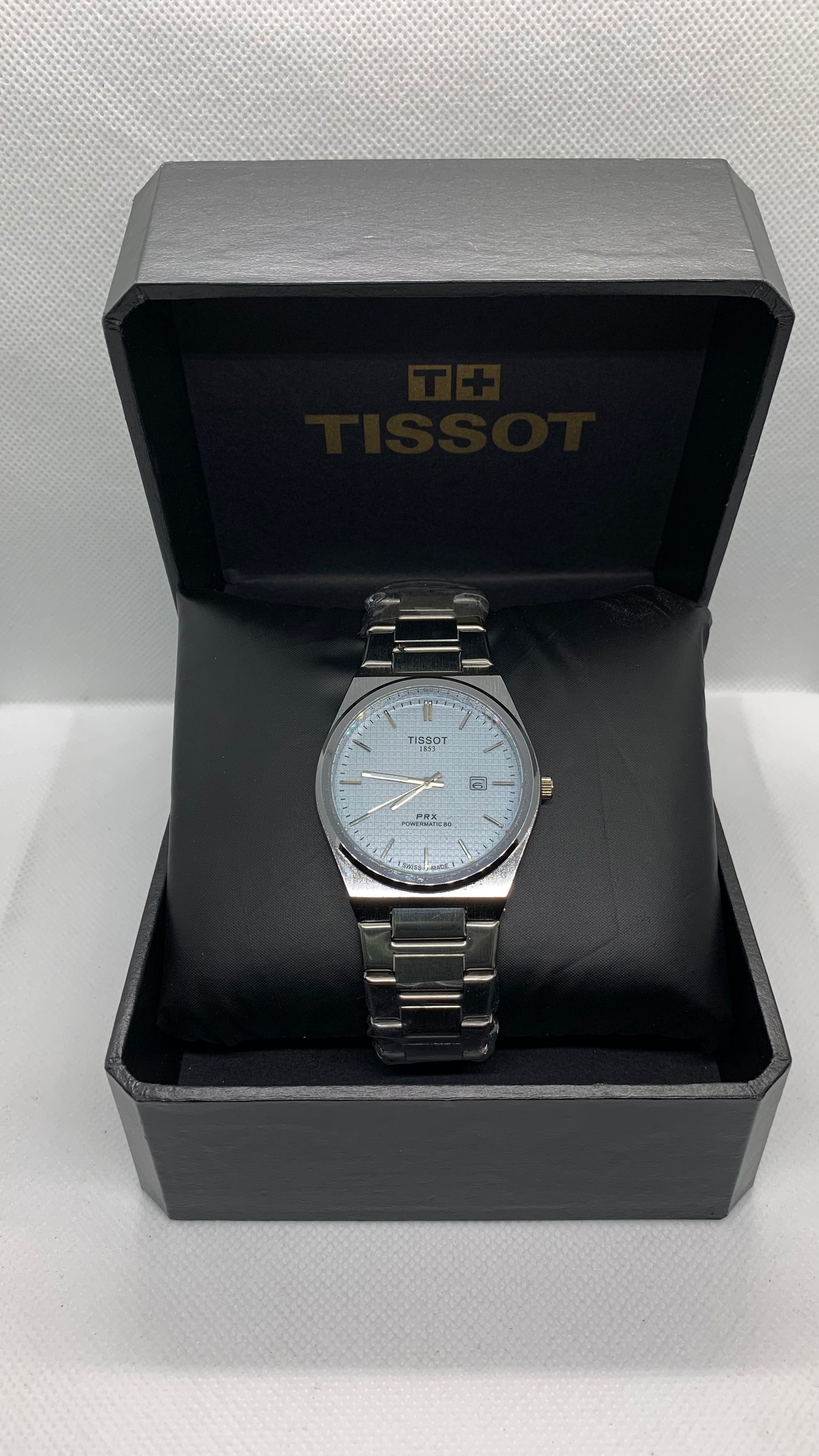 Tissot PRX Silver Edition — Luxury Men’s Watch with Date & Time