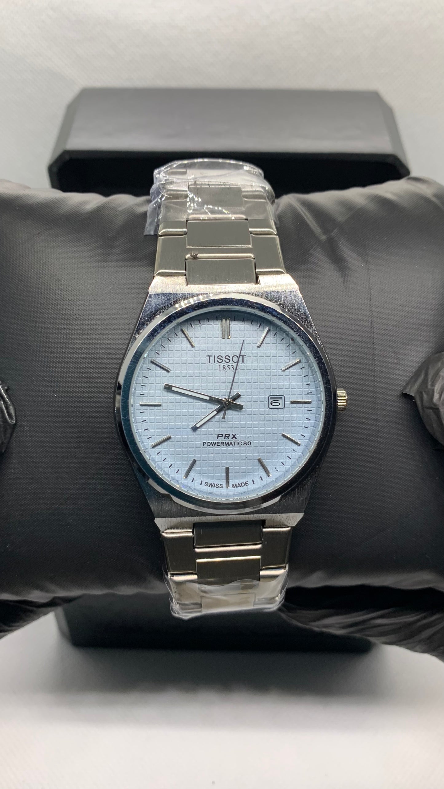 Tissot PRX Silver Edition — Luxury Men’s Watch with Date & Time