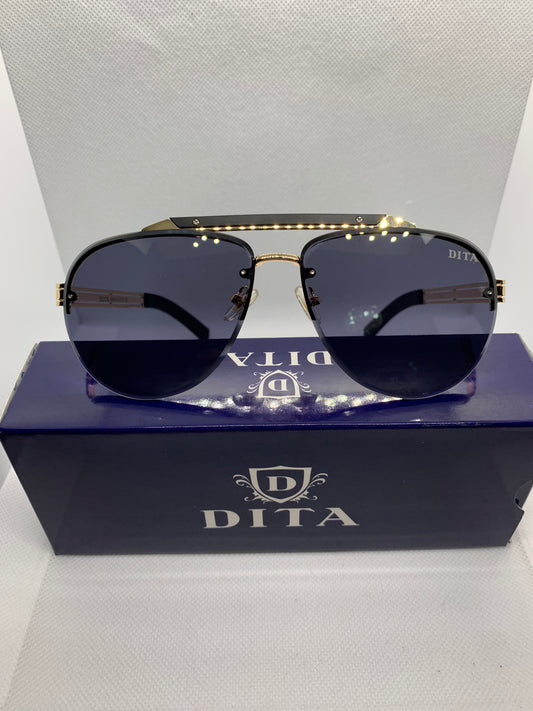 Dita Men’s Blue Luxury Glasses – Golden & Black Frame Designer Eyewear