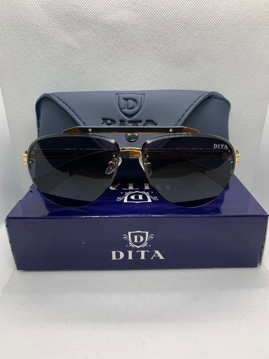 Dita Men’s Blue Luxury Glasses – Golden & Black Frame Designer Eyewear