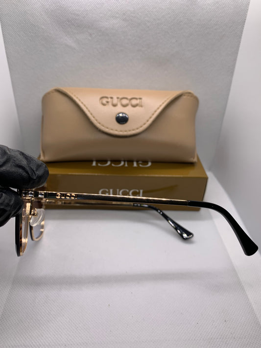 Gucci Women’s Golden Luxury Glasses – Designer Eyewear
