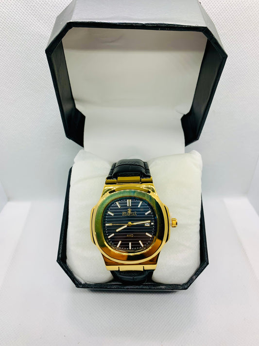 Seastar Leather Chrono — Luxury Premium Watch with Date & Time