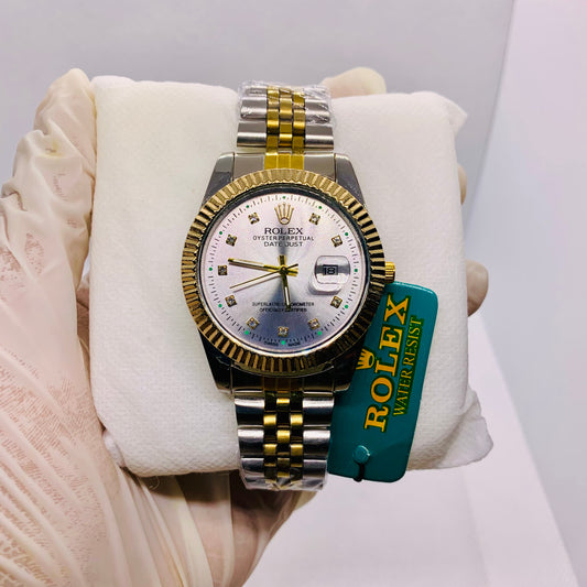 Rolex Luxury Men’s Silver Watch – Premium Quality Timepiece