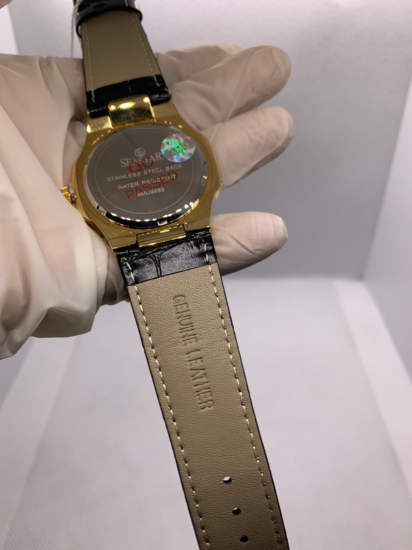 Seastar Leather Chrono — Luxury Premium Watch with Date & Time