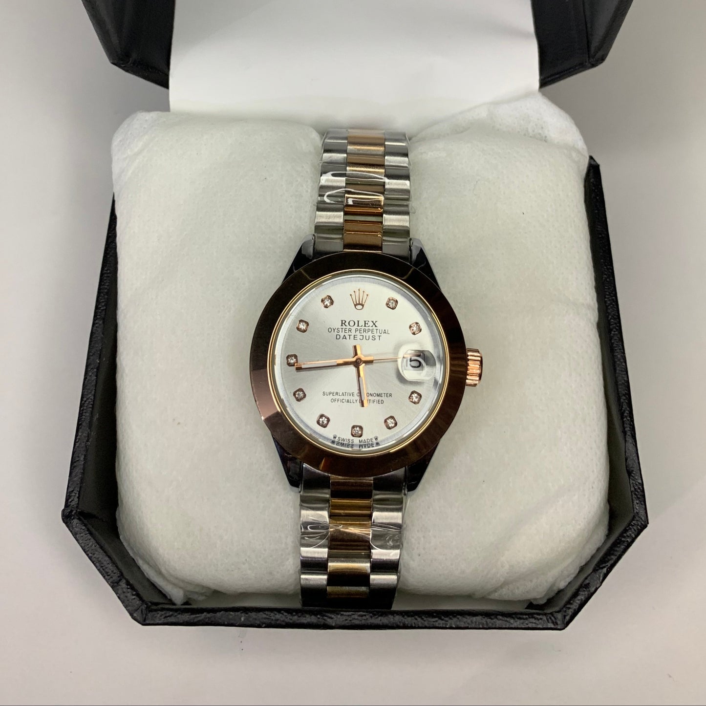 Rolex Oyster Perpetual Datejust Women’s Watch – Silver, Blue & Green Dial