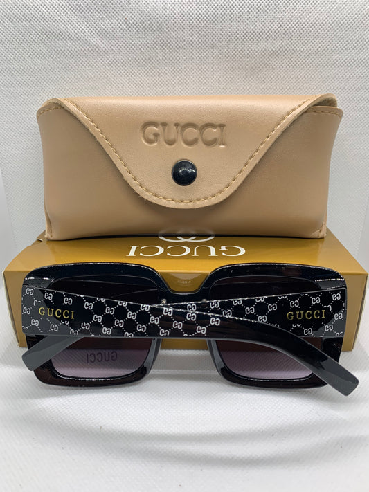 Gucci Women’s Black Rectangle Luxury Glasses – Designer Eyewear